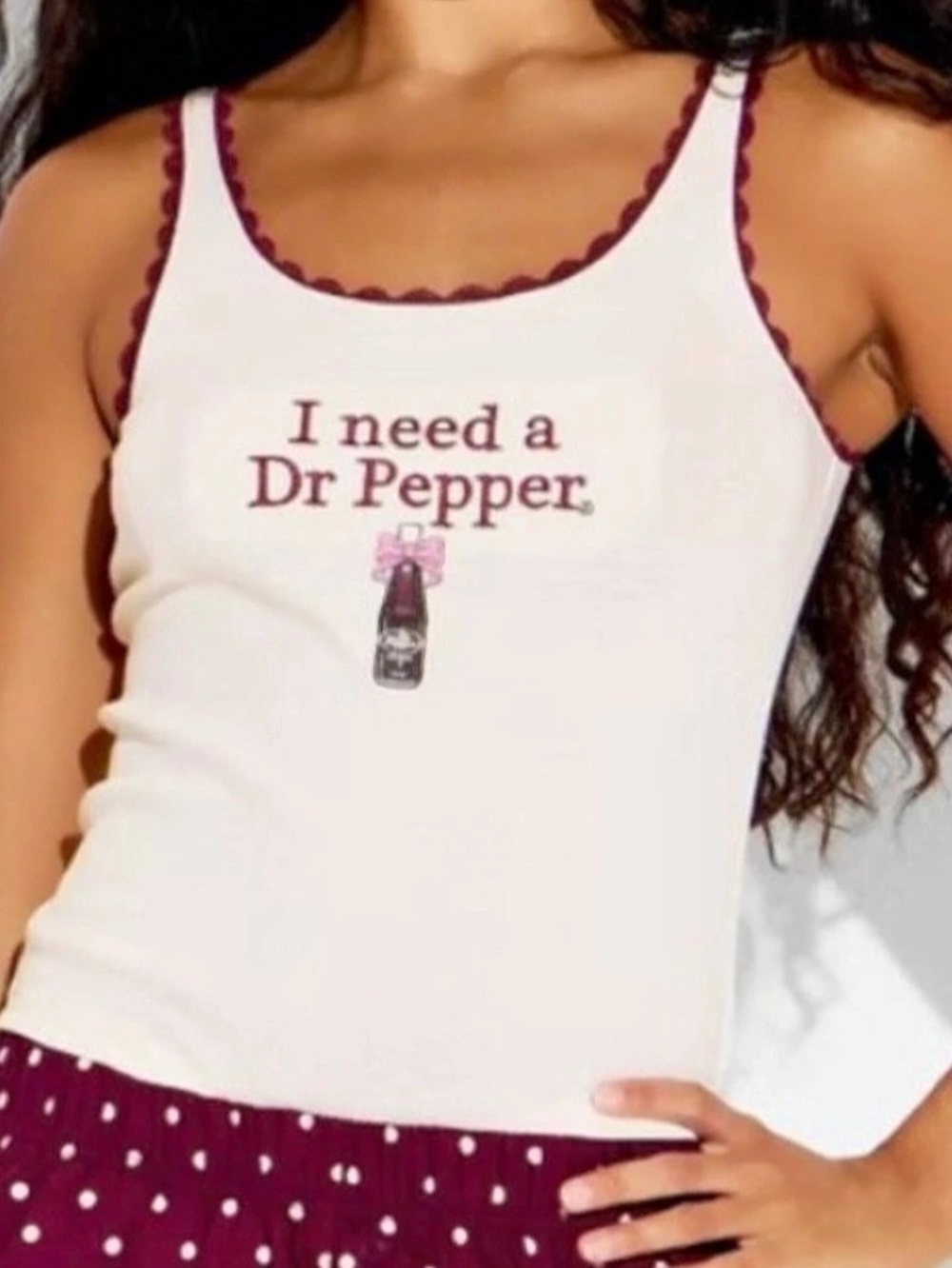 Dr Pepper Lace Graphic Tank Top Size XS from Target